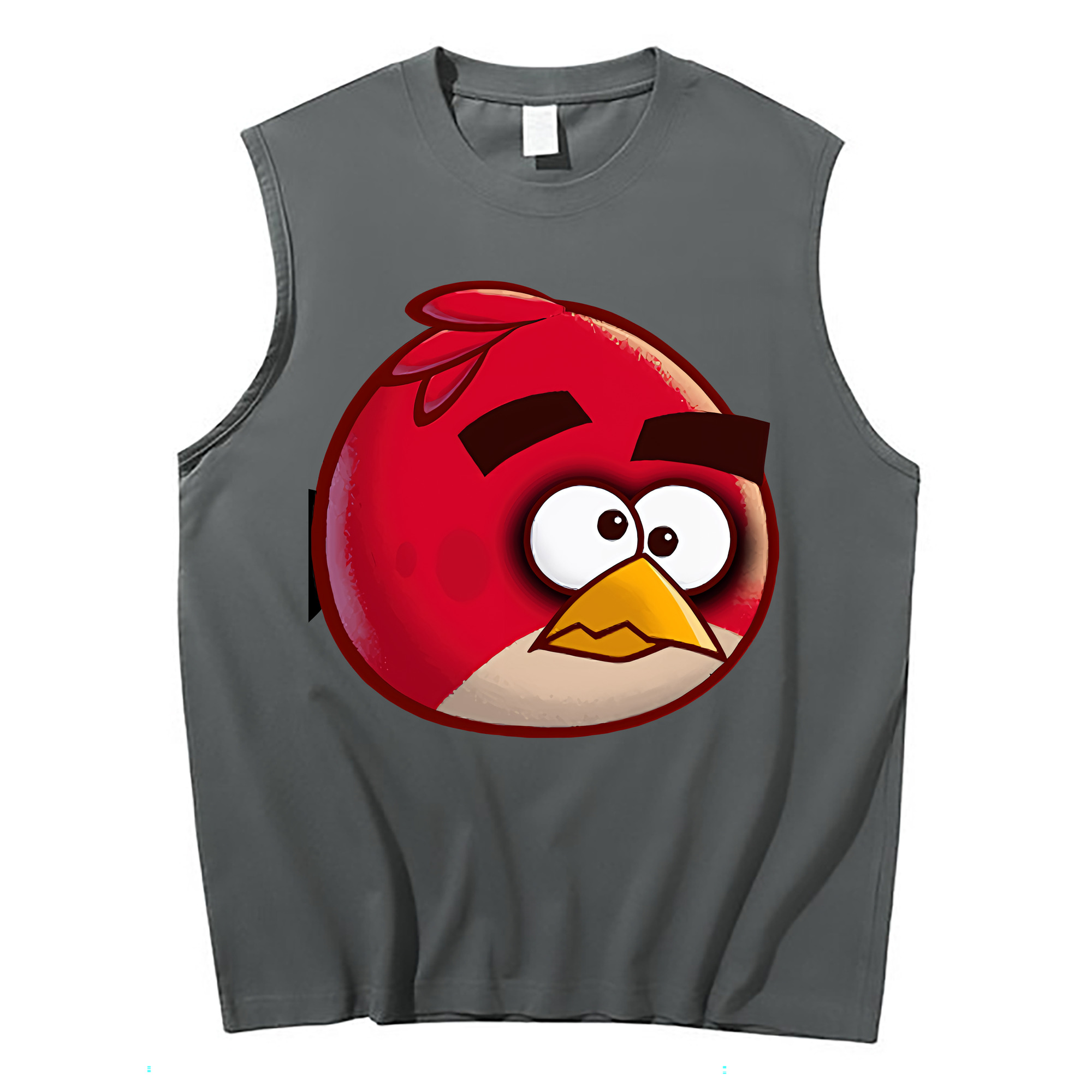 （画像用） Angry Birds アングリーバード コットン100％タンクトップ（フロントプリント）